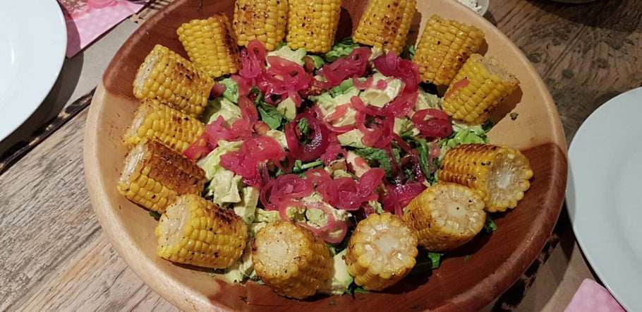 Grilled Corn Vegan Salad
