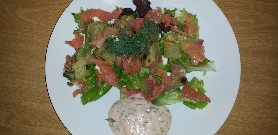 Smoked Salmon & Sweet Potato Salad